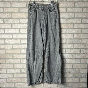 Zara Wide Leg Olive Pants- Size 6